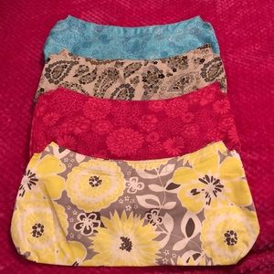 NWT Thirty one bundle of 4 purse skirts